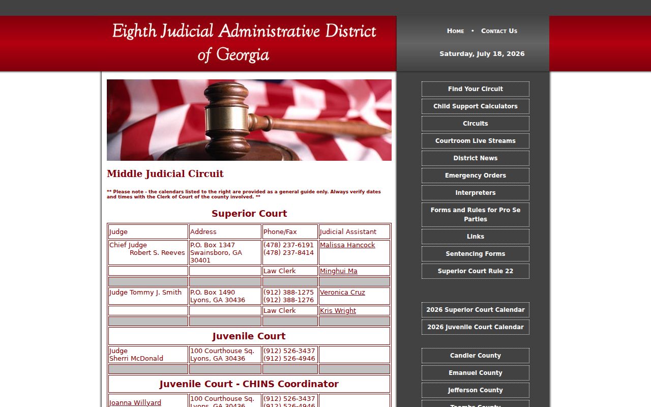 Outdated Middle Circuit roster excluded from Candler County criminal court cases