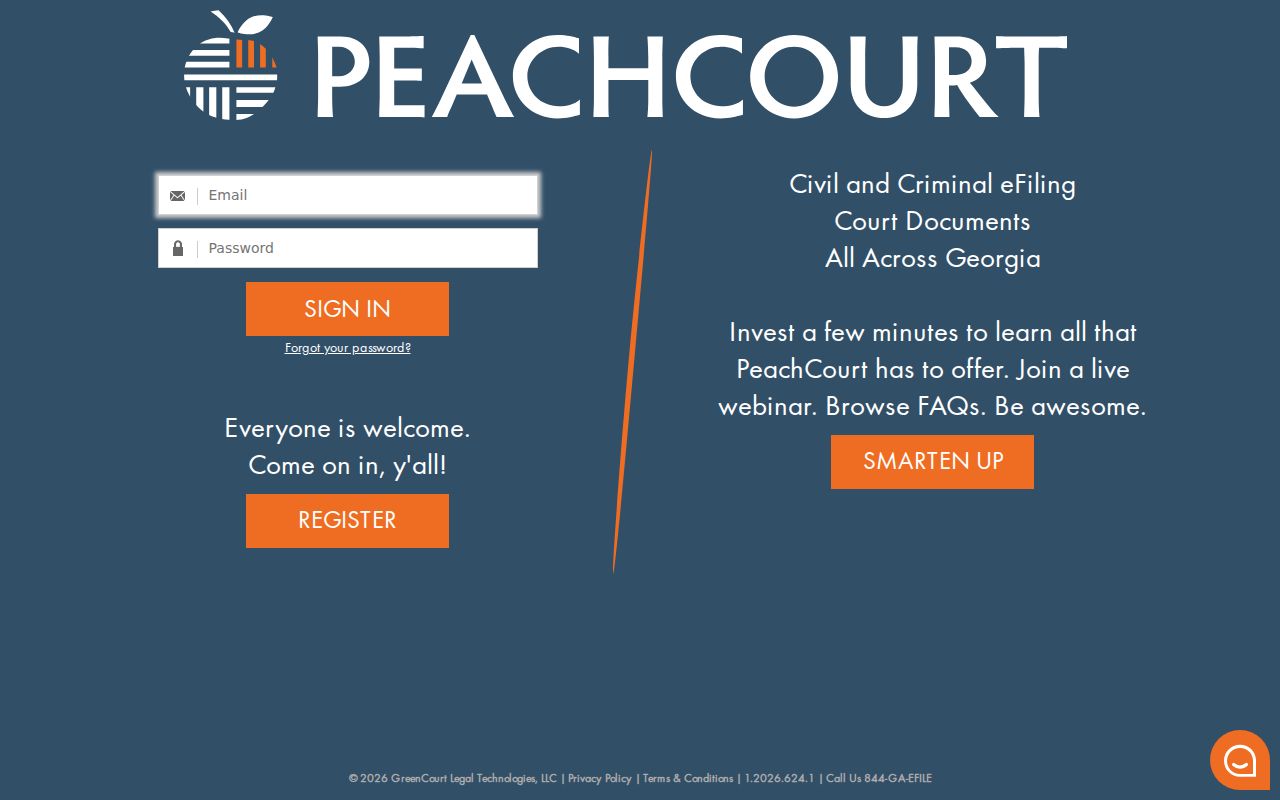 Candler County criminal court cases PeachCourt account gateway