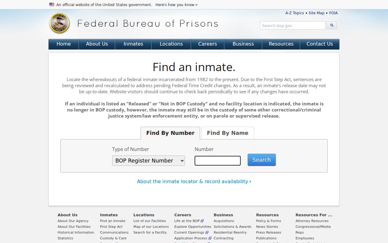 Federal custody locator distinguished from Candler County sex offender records