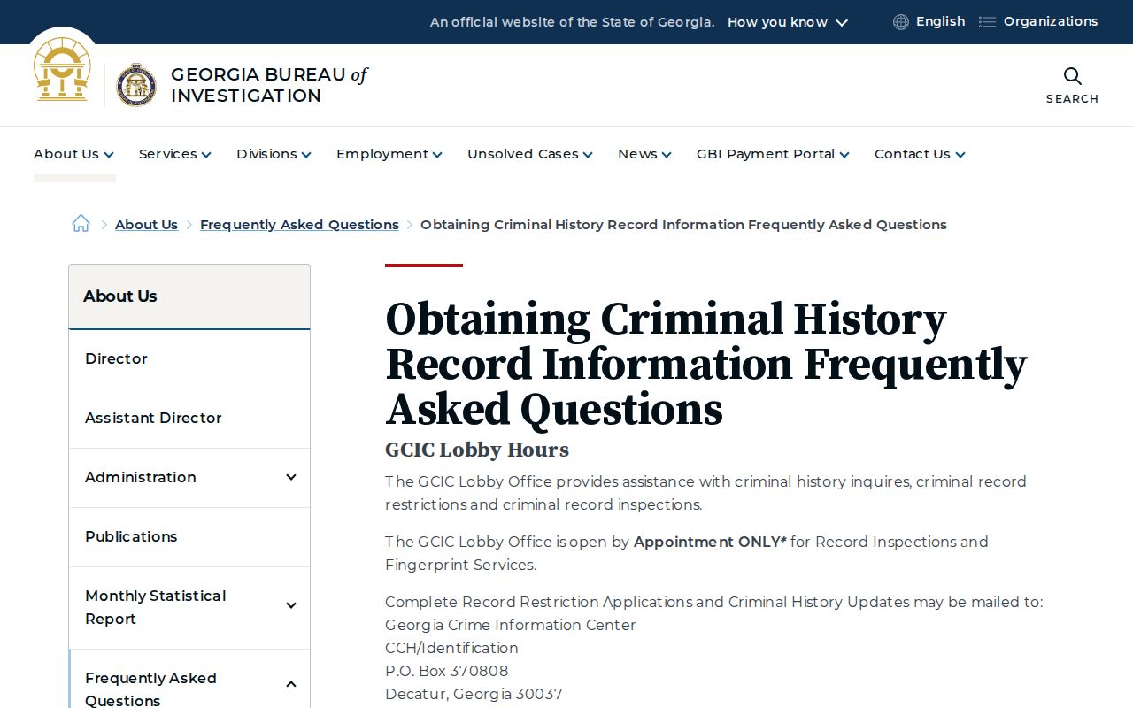 Candler County criminal history and registry record distinctions