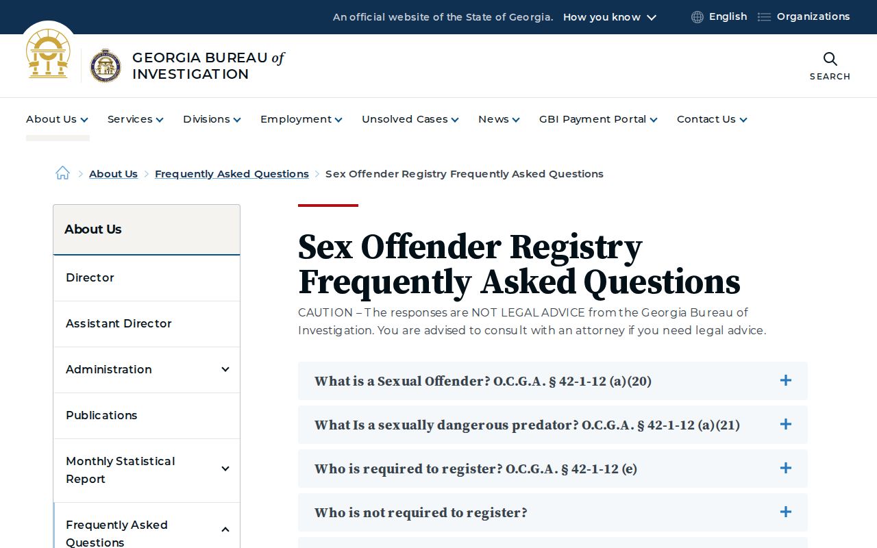 Candler County sex offender registration and update rules